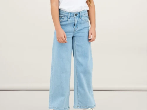 Name It light blue denim wide jeans